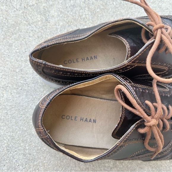 Cole Haan Original Grand Short Wing Oxford Leather - Picture 2 of 5